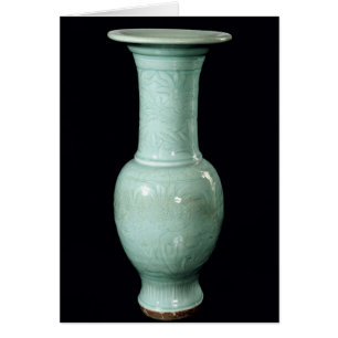 Celadon glasierte Vase, Yuan-Dynastie