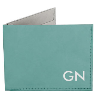 Celadon Green Mit Monogramm Billfold Wallet Tyvek® Gelbbeutel