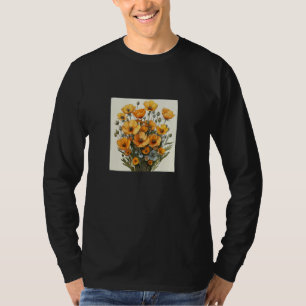 Celandine Bouquet Blumenpastellfarben Grafik T-Shirt
