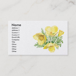 Celandine-Mohnblume - fertigen Sie besonders an Visitenkarte
