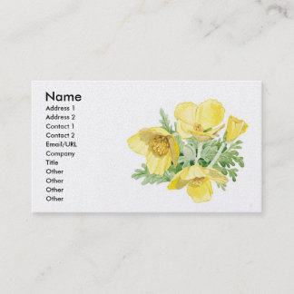Celandine-Mohnblume - fertigen Sie besonders an Visitenkarte