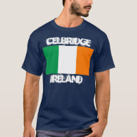 Celbridge, Irland mit irischer Flagge