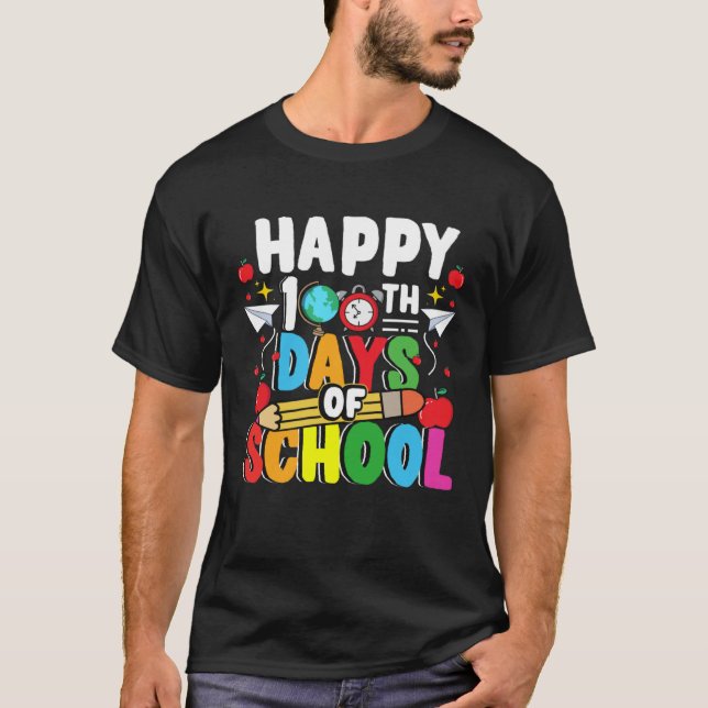 Celebrate 100 Days  for Teachers and Students T-Shirt (Vorderseite)