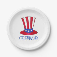 Celebrate 4. Juli Patriotic Uncle Sam USA Amerika