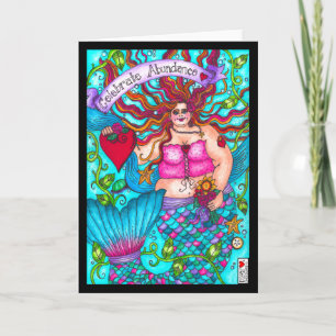 Celebrate Abundance Mermaid Card Karte