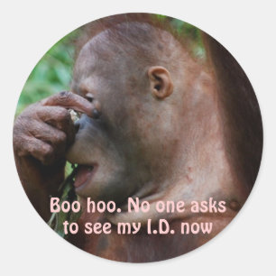 Celebrate Aging Runder Aufkleber