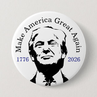Celebrate America 250 and President Trump #15 Button