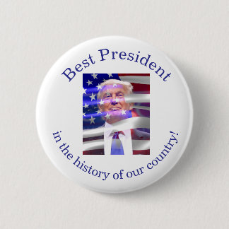 Celebrate America 250 and President Trump #21 Button