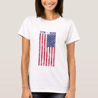 Celebrate America 250 Frauen T-Shirt mit Flagge #5
