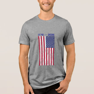 Celebrate America 250 Herren T-Shirt mit Flagge #4 Tri-Blend Shirt