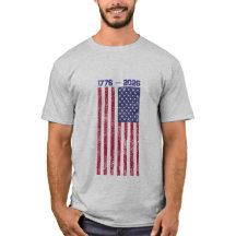 Celebrate America 250 Men's T-shirt with Flag #2