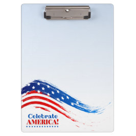 Celebrate America Clipboard Klemmbrett