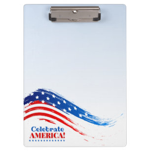 Celebrate America Clipboard Klemmbrett