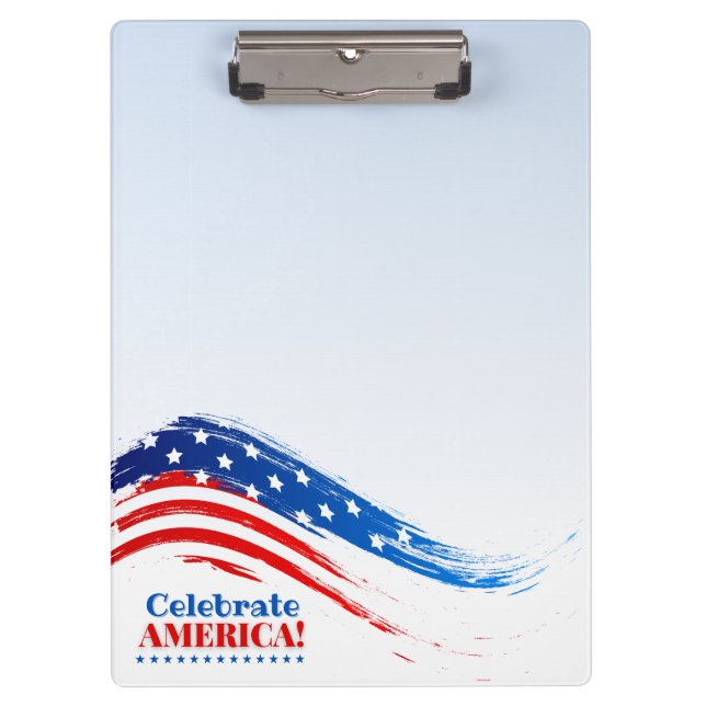 Celebrate America Clipboard Klemmbrett (Vorderseite)