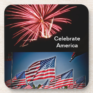 Celebrate America Postkarte Getränkeuntersetzer