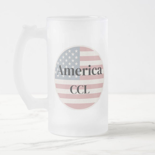 Celebrate America's 250th Anniversary Mattglas Bierglas (Links)