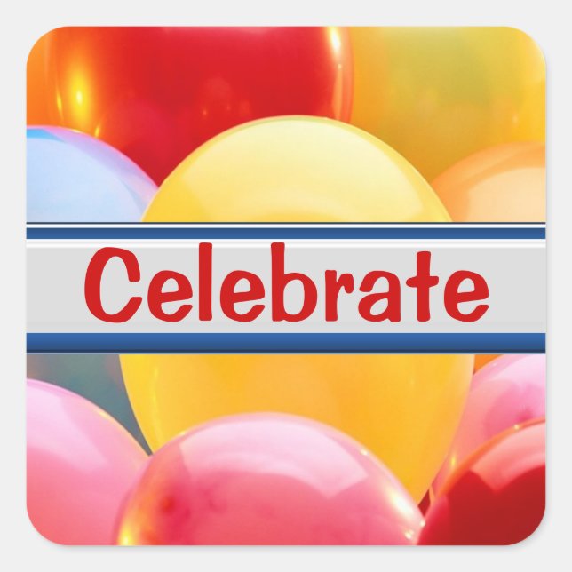 Celebrate Balloon Stickers (Vorderseite)