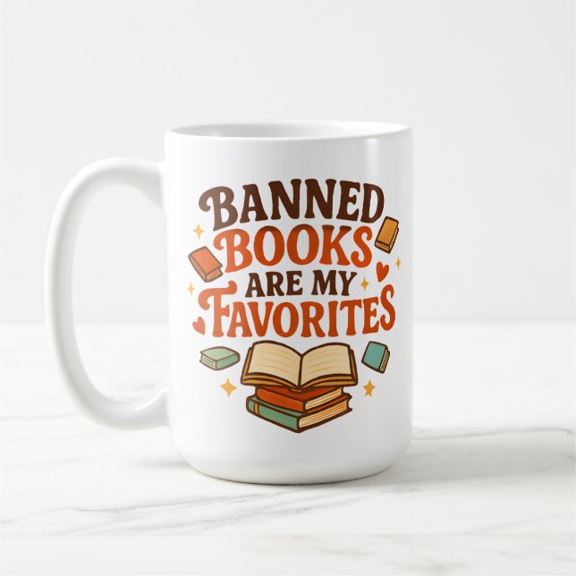 Celebrate Banned Literature Pride Kaffeetasse (Links)