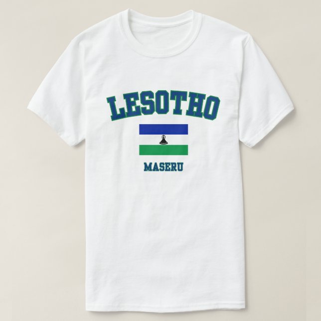 Celebrate Basotho Pride Lesotho Flag T - Shirt (Design vorne)