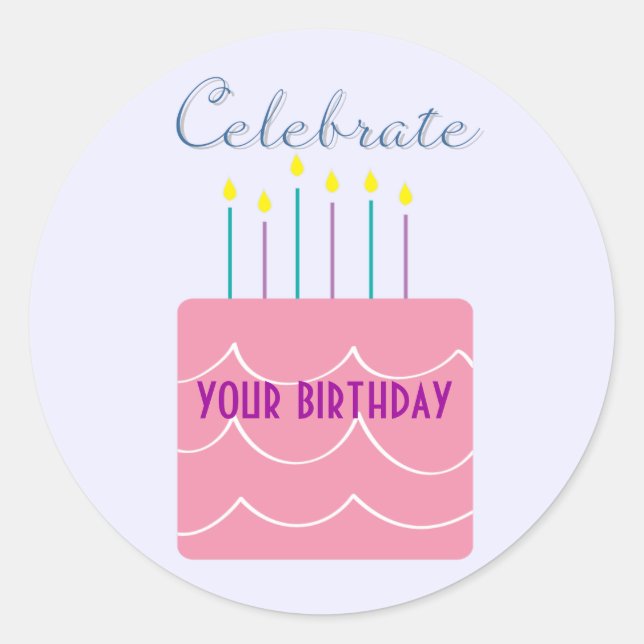 Celebrate Birthday Stickers (Vorderseite)