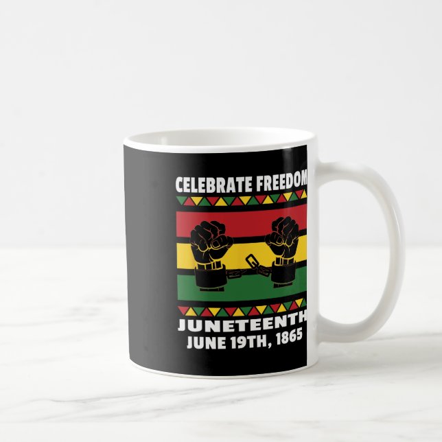 Celebrate Black Freedom Juneteth - 19. Juni Kaffeetasse (Rechts)