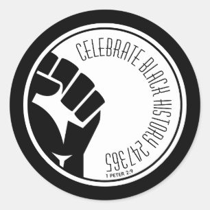 CELEBRATE BLACK GESCHICHTE 247365 BHM Custom Runder Aufkleber