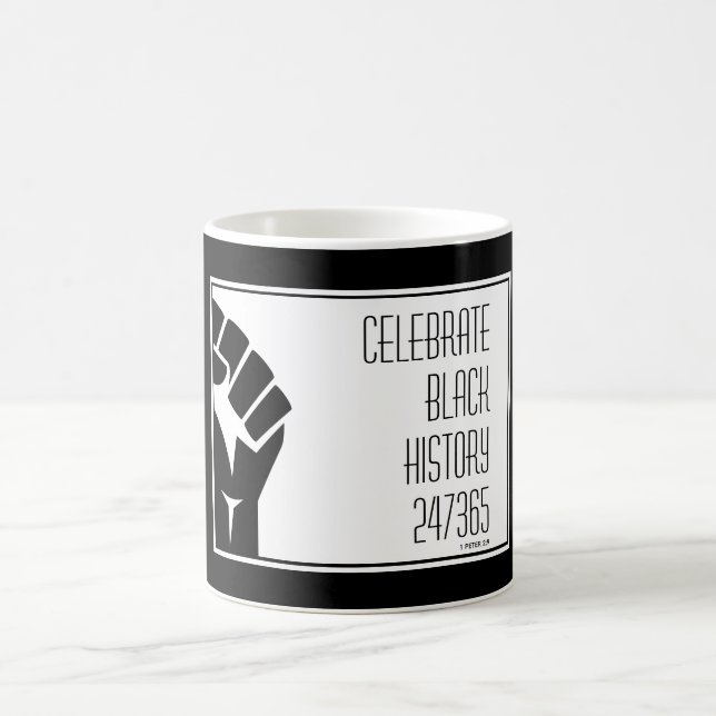CELEBRATE BLACK GESCHICHTE 247365 Personalisiert B Kaffeetasse (Mittel)