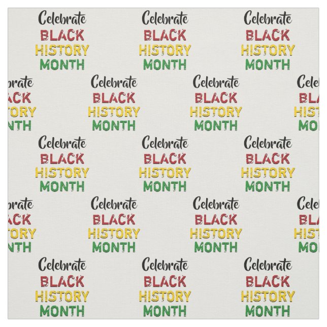 Celebrate BLACK GESCHICHTE Monat Stoff (Muster)