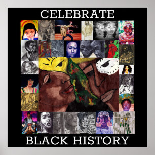 CELEBRATE BLACK GESCHICHTE Plakat