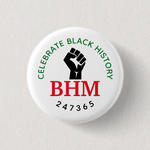 Celebrate Black History 247365 Monogram Button