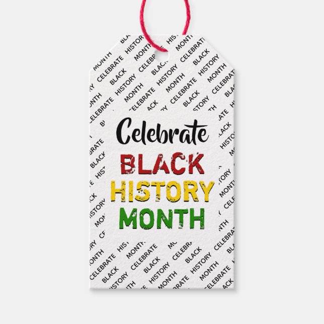 Celebrate Black History Monat Geschenkanhänger (Vorderseite)