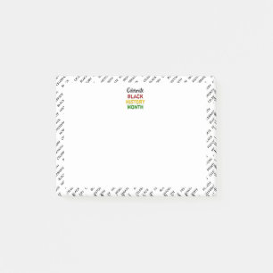 Celebrate Black History Monat Post-it Klebezettel
