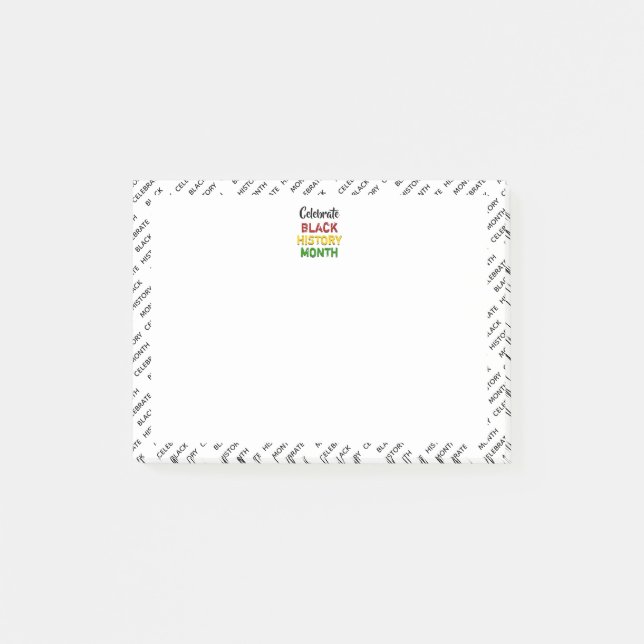 Celebrate Black History Monat Post-it Klebezettel (Vorderseite)