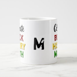 Celebrate Black History Mongram Jumbo-Tasse