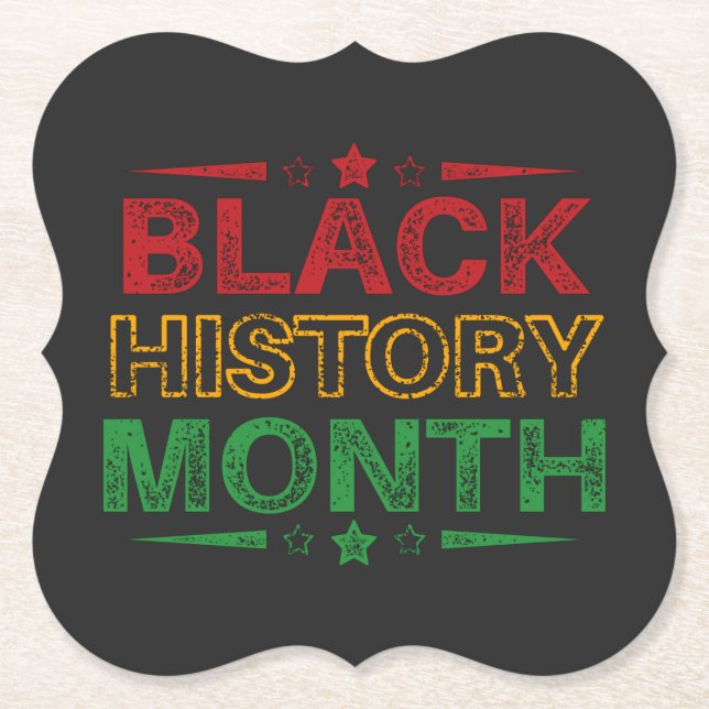 Celebrate Black History Month, 19. Juni Untersetzer (Vorderseite)