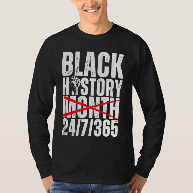Celebrate Black History Month 247 African American T-Shirt (Vorderseite)