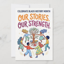 Celebrate Black History Month - Our Stories Feiertagskarte