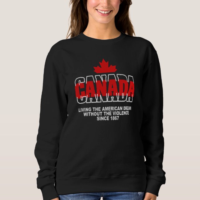 Celebrate Canada Day Canadian Flag Pride Sweatshirt (Vorderseite)