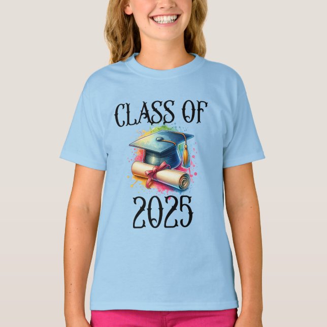 Celebrate Class of 2025 - Abschluss T - Shirt Desi (Vorderseite)