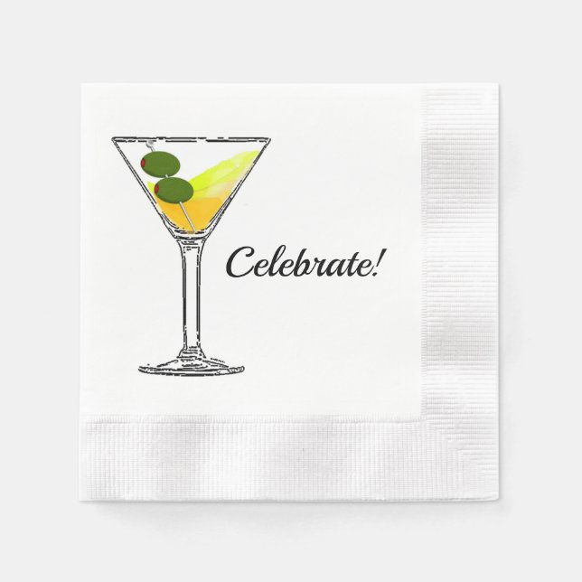 Celebrate Cocktail Party Serviette (Vorderseite)