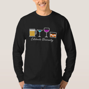 Celebrate Diversity Drinks Edition Barkeeper Alco T-Shirt