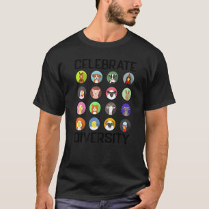 Celebrate Diversity Farm Animes Niedlich Bauer Hau T-Shirt
