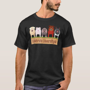Celebrate Diversity für Schweinezucht T-Shirt