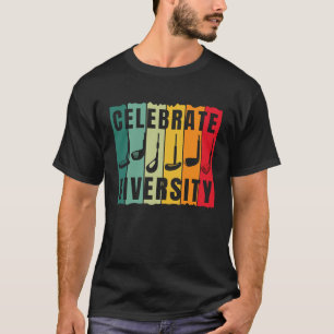 Celebrate Diversity Golf Player Golfspielen Golfer T-Shirt