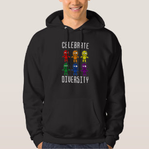 Celebrate Diversity Halloween Voodoo Puppe 5 Hoodie