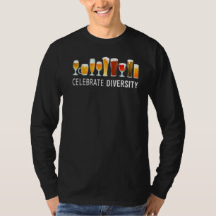 Celebrate Diversity Handwerk Bier trinken Funny Fa T-Shirt