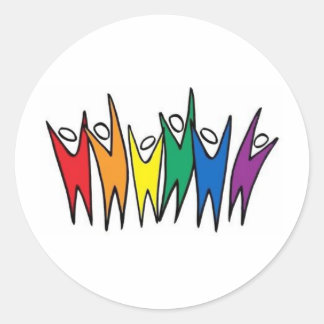 Celebrate Diversity Runder Aufkleber