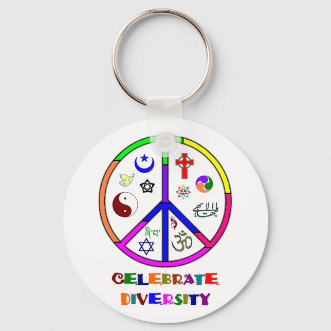 Celebrate Diversity Schlüsselanhänger (Vorderseite)