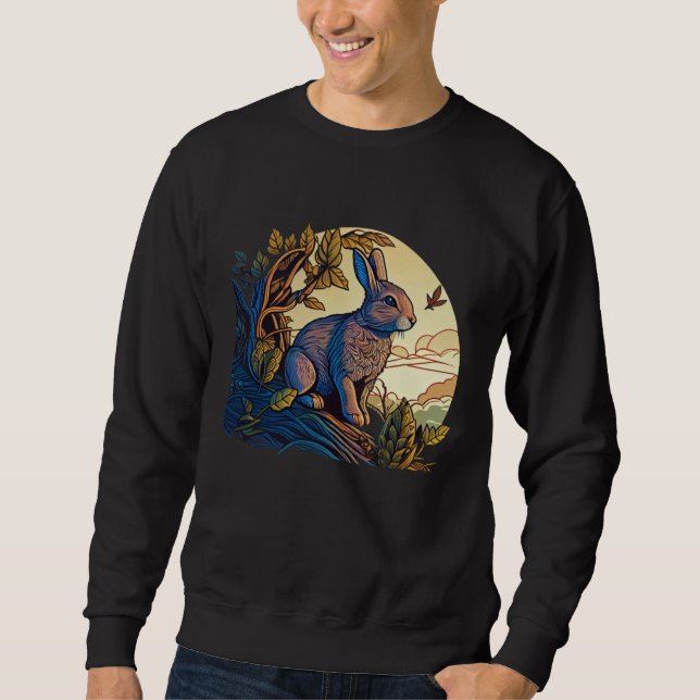 Celebrate Easter in style with This festive Bunny  Sweatshirt (Vorderseite)