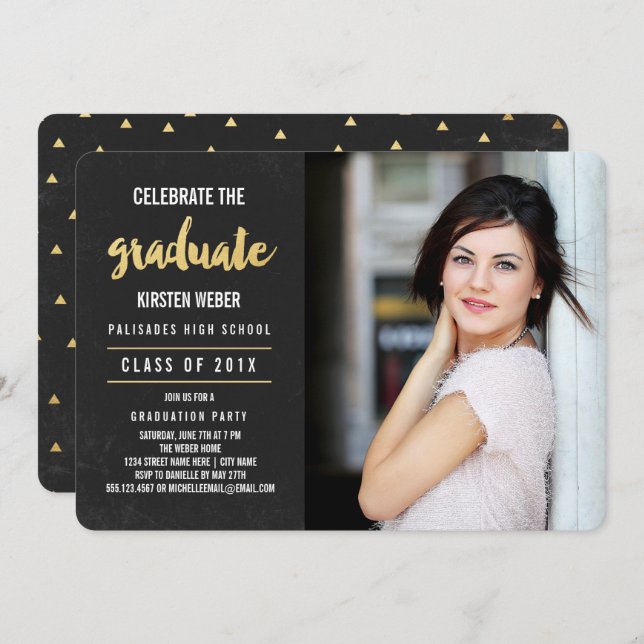 Celebrate | Einladung der Foto Graduation Party